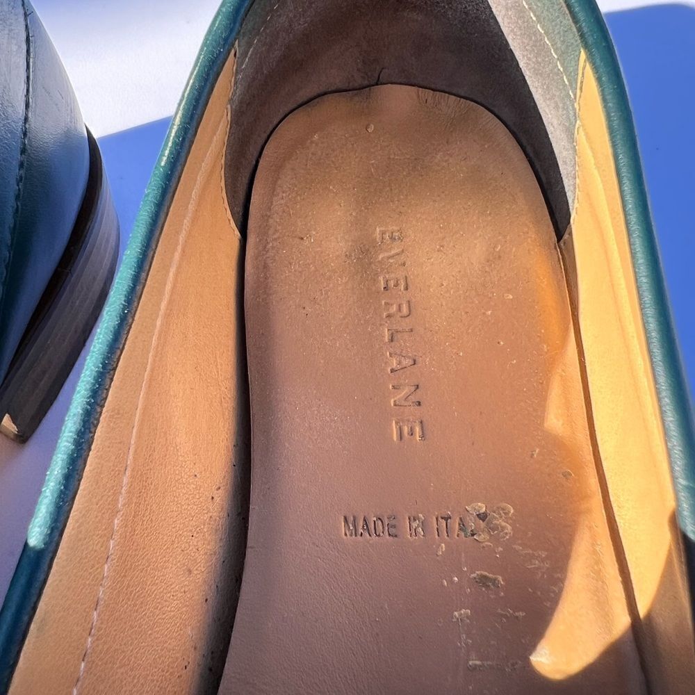 Everlane The Modern Loafer Pointed Toe Shoe Size 9 Ivy Green - Picture 12 of 12